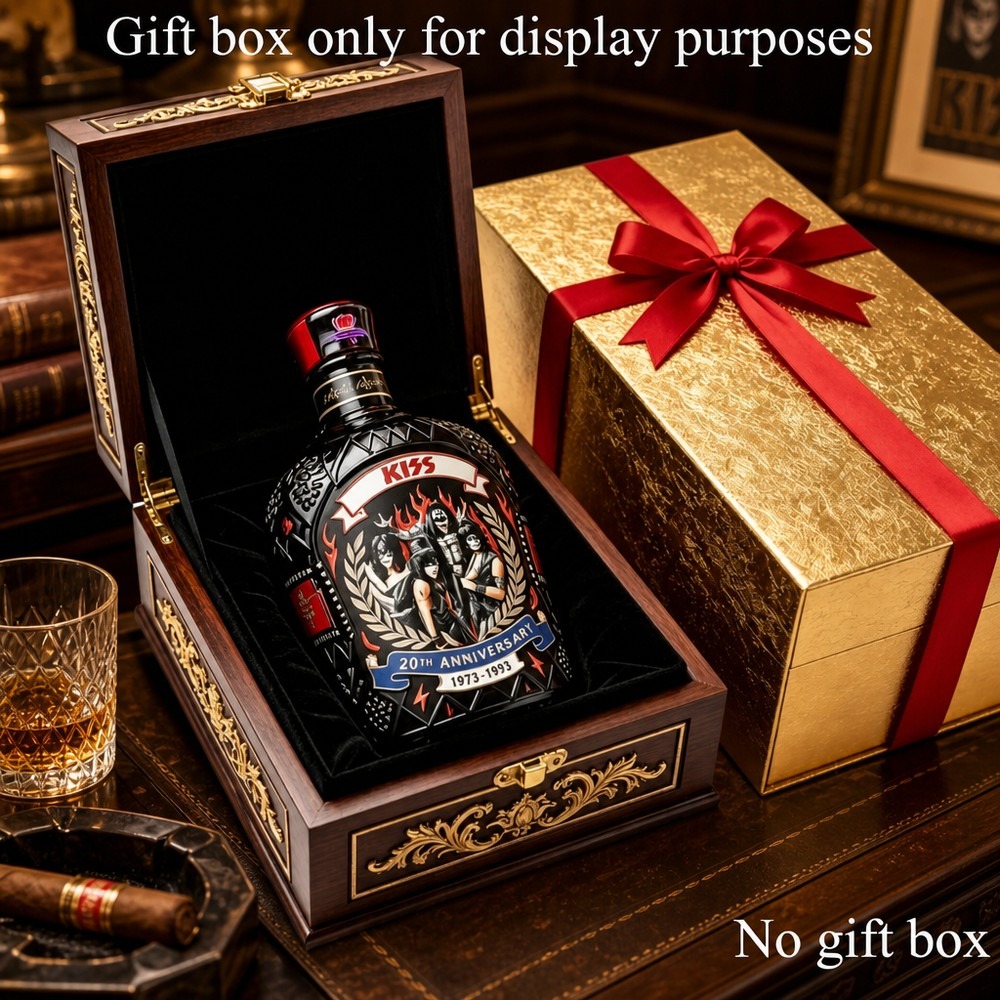 Vintage Collectible Liquor Bottles - YING-KISS バンド ウィスキー デキャンタ ヴィンテージ ロックミュージックをテーマにしたコレクタブル