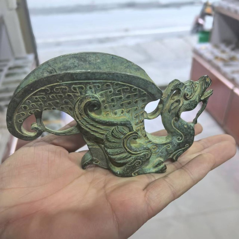 ボトル用蛇口、貔貅銅製装飾品、酒器、家の装飾、田舎のヴィンテ - Vintage Collectible Bottles のレビューと価格