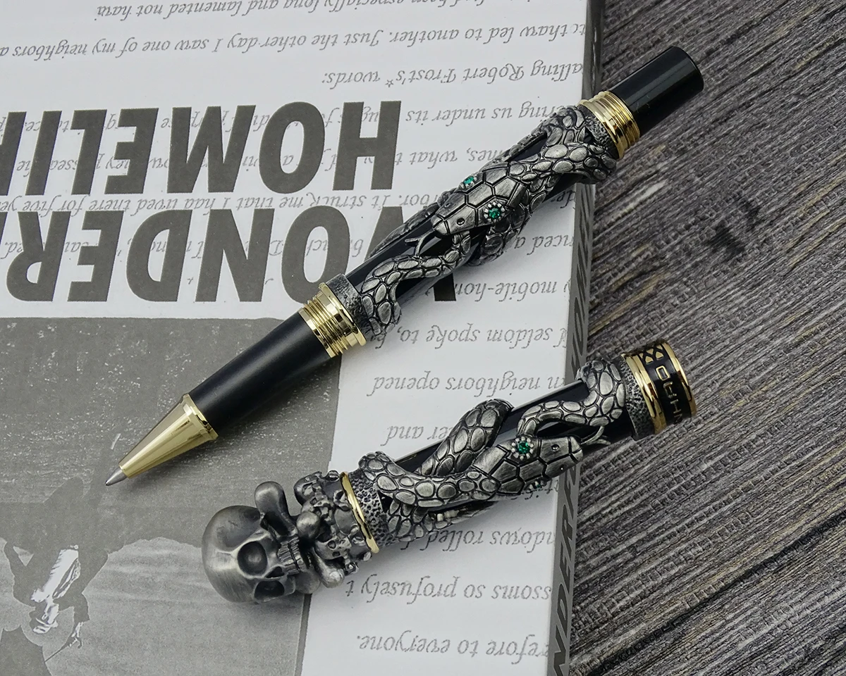 Jinhao-パーソナライズされたコイルボール,スケルトン, - Vintage Collectible Pens のレビューと価格