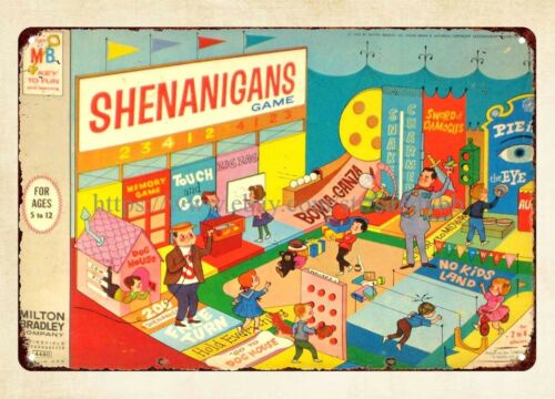 シェナニガンズ ボードゲーム 1964年製 メタルティンサイ - Vintage Collectibles Store のレビューと価格