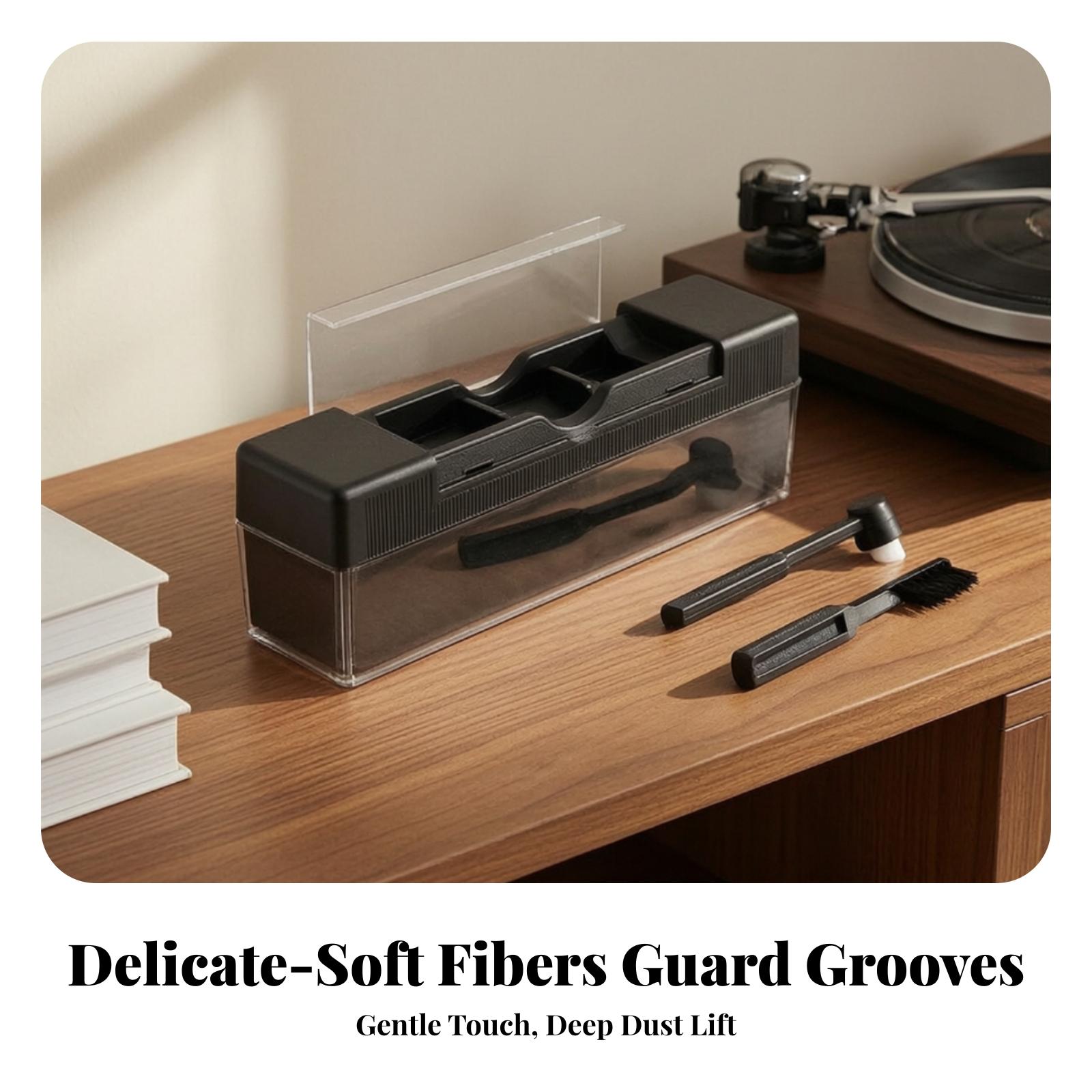 家庭用オーディオ機器のセットアップに最適な、ファイバー製のブ - Vinyl Record Cleaner のレビューと価格