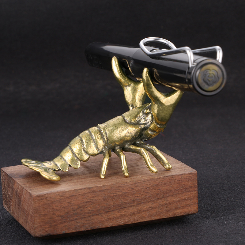 【F】真鍮製ザリガニの置物 ヴィンテージアニマルペンホルダー - Vintage Collectible Pens のレビューと価格